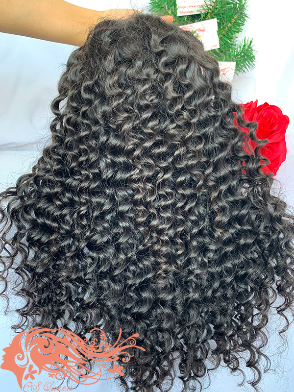 Csqueen 9A Deep Wave U part wig 100% human hair wigs 180%density